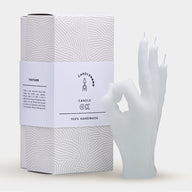 OK CANDLEHAND - WHITE