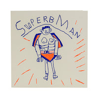 HANDPRINTED CARD - SUPERB MAN