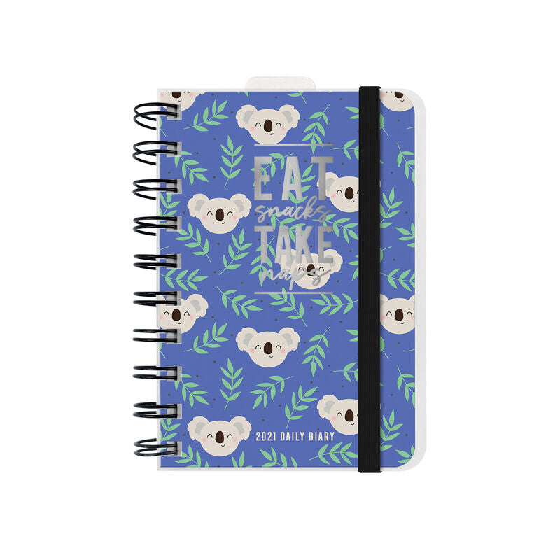 AGENDA 12 MESI GIORNALIERA SMALL SPIRALATA - 2021 - KOALAS