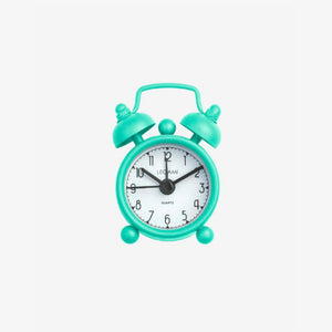 MINI TICK TOCK ALLARM CLOCK - TURQUOISE