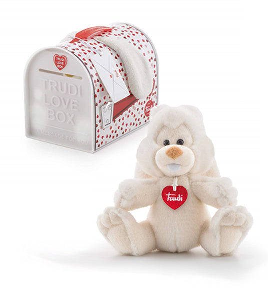 PELUCHES TRUDI LOVE BOX virgilio - TRUDINO CONIGLIO NELLA CASSETTA DELLA POSTA CON MESSAGGIO D'AMORE PER SAN VALENTINO