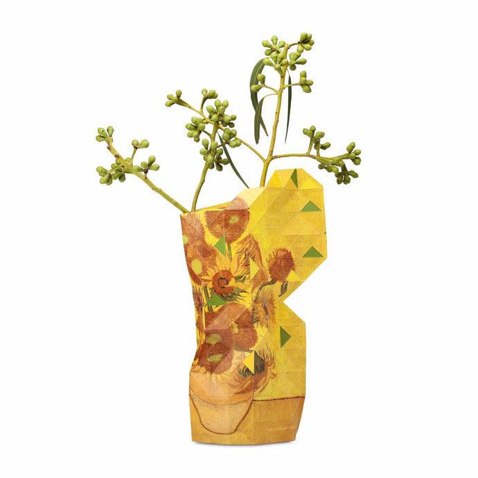 PAPER VASE COVER SUNFLOWERS VAN GOGH SMALL