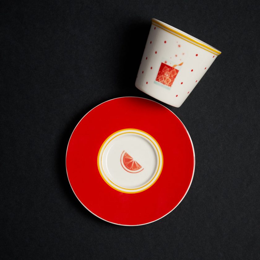 TAZZINA CAFFÈ + PIATTINO NEGRONI