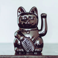 Maneki Neko Neon Glossy Balck - Lucky Cat By Donkey