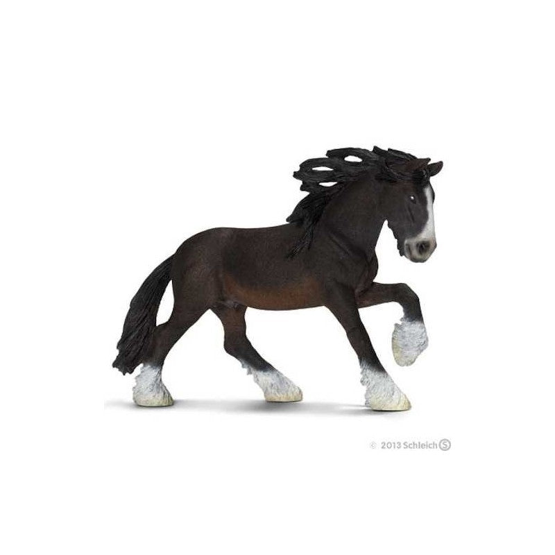 Miniatura in resina STALLONE SHIRE della linea Horse Club, di Schleich.