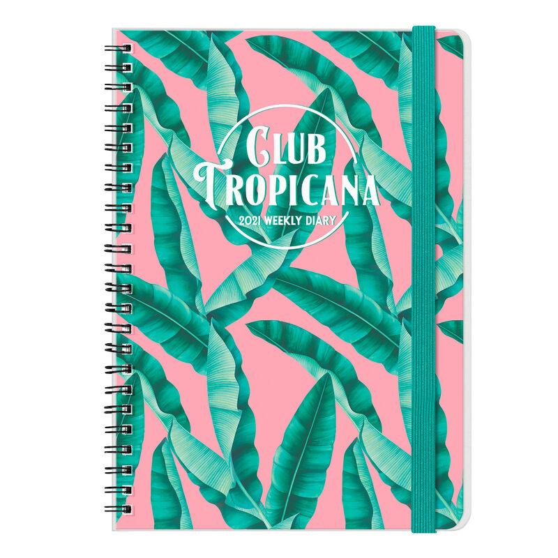 AGENDA 12 MESI SETTIMANALE LARGE SPIRALATA - 2021 - TROPICANA