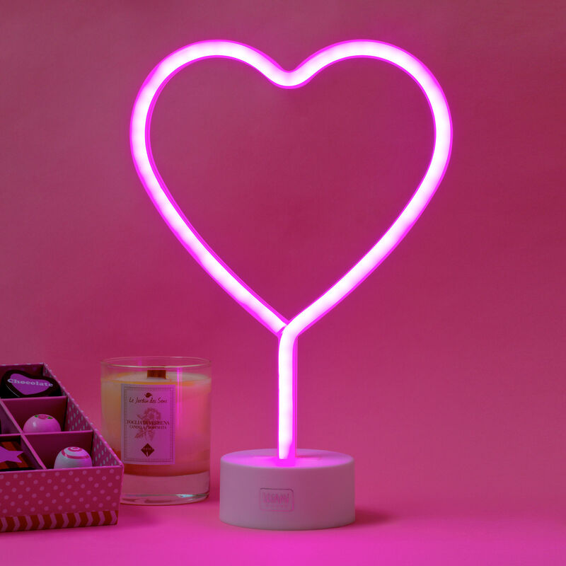 lampada led a effetto neon - it's a sign cuore