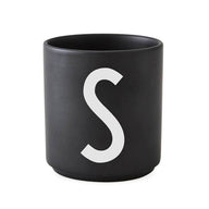 CUP S  - DESIGN LETTERS BLACK
