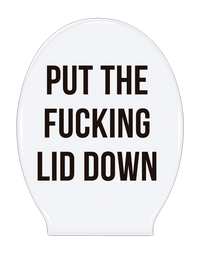 ADESIVO PER WC PUT THE FUCKING LID DOWN