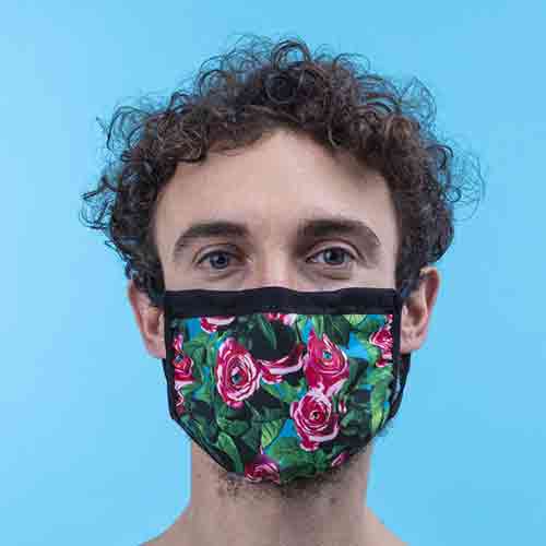 FACEMASK SELETTI ROSES M-L