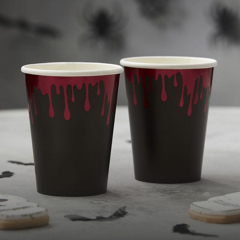 HALLOWEEN BLOOD DRIP PAPER CUPS