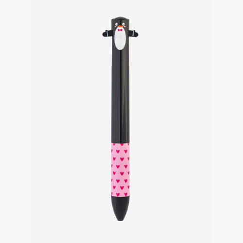 CLICK & CLACK TWO COLOR PEN PENGUIN