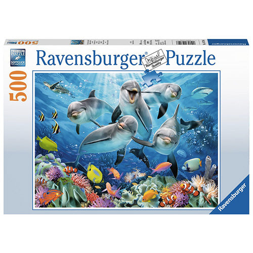 PUZZLE 500PZ - DELFINI NELLA BARRIERA CORALLINA