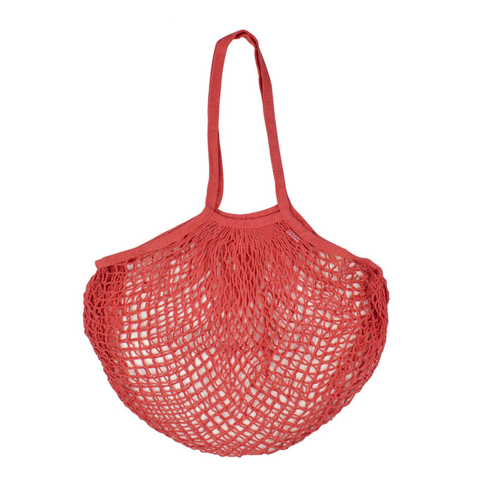 BORSA A RETE IN COTONE CORALLO - LEGAMI