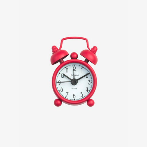 MINI TICK TOCK ALLARM CLOCK - RED