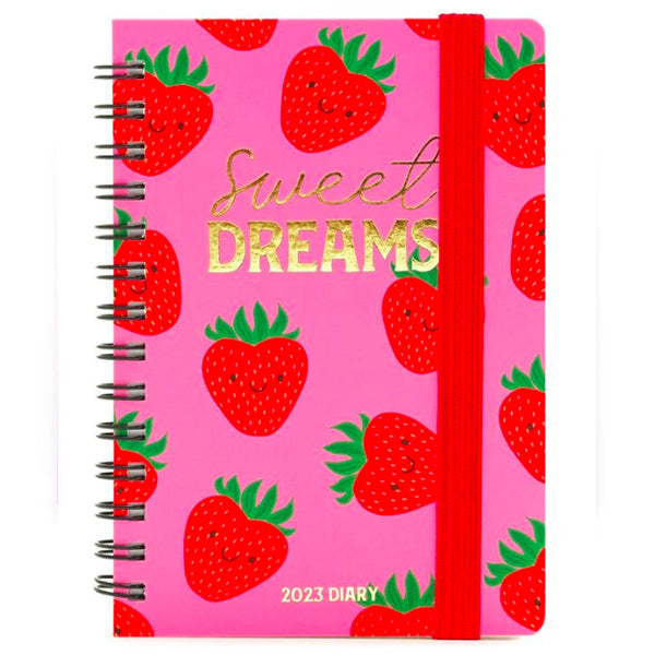AGENDA SETTIMANALE SMALL SPIRALATA 2023 LEGAMI - STRAWBERRY