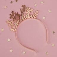 HEAD BAND GOLD METAL IT'S MY BIRTHDAY - CERCHIETTO