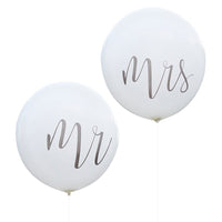 GIANT BALLOONS MR & MRS