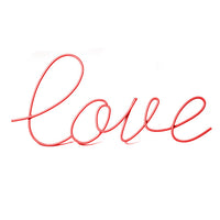 LOVE - WALL WIRE WORLD RED