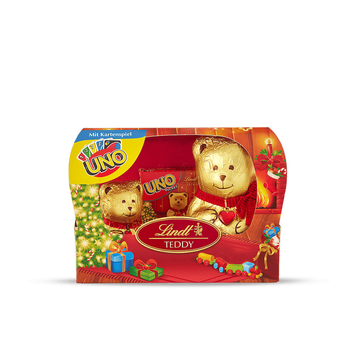 LINDT ORSETTO AL LATTE CON CARTE UNO