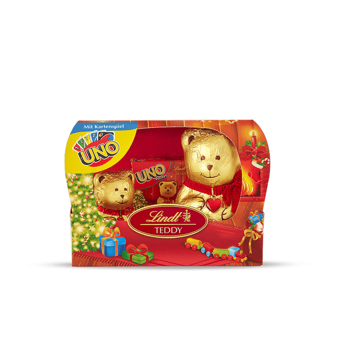 LINDT ORSETTO AL LATTE CON CARTE UNO