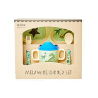 MELAMINE BABY DINNER SET DINO