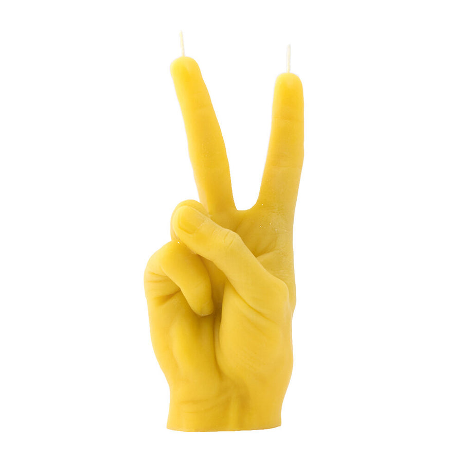 PEACE CANDLEHAND - YELLOW