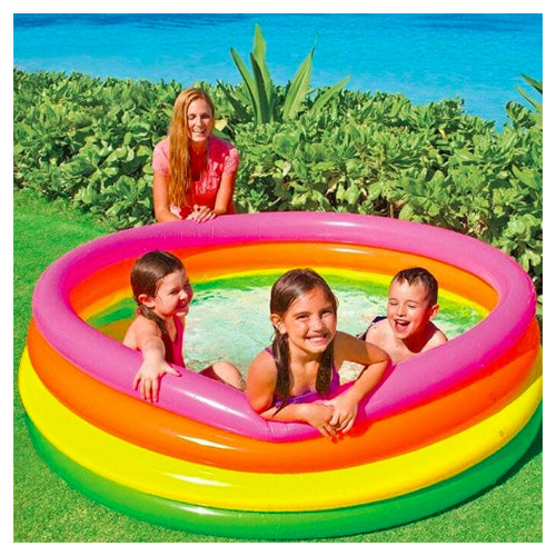 PISCINA 4 ANELLI ARCOBALENO INTEX