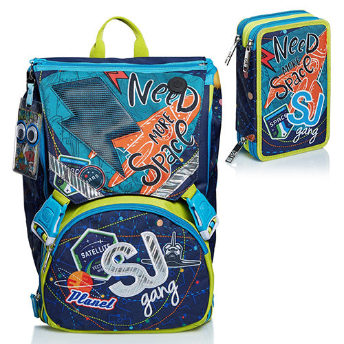 SJ GANG LEDTECH BOY SCHOOLPACK ZAINO + ASTUCCIO