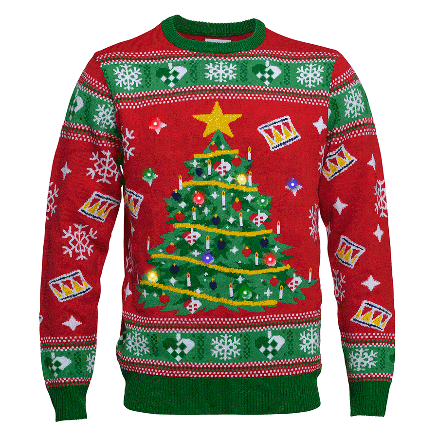 CHRISTMAS JUMPER THE CHRISTMAS TREE - MAGLIONE NATALE CON LUCI