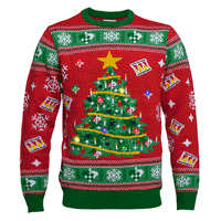 CHRISTMAS JUMPER THE CHRISTMAS TREE LED - MAGLIONE NATALE