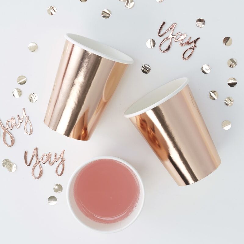 BICCHIERI CUPS ROSE GOLD  