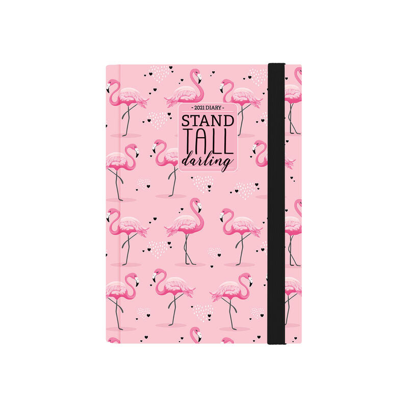 AGENDA 12 MESI GIORNALIERA SMALL - 2021 - FLAMINGOS