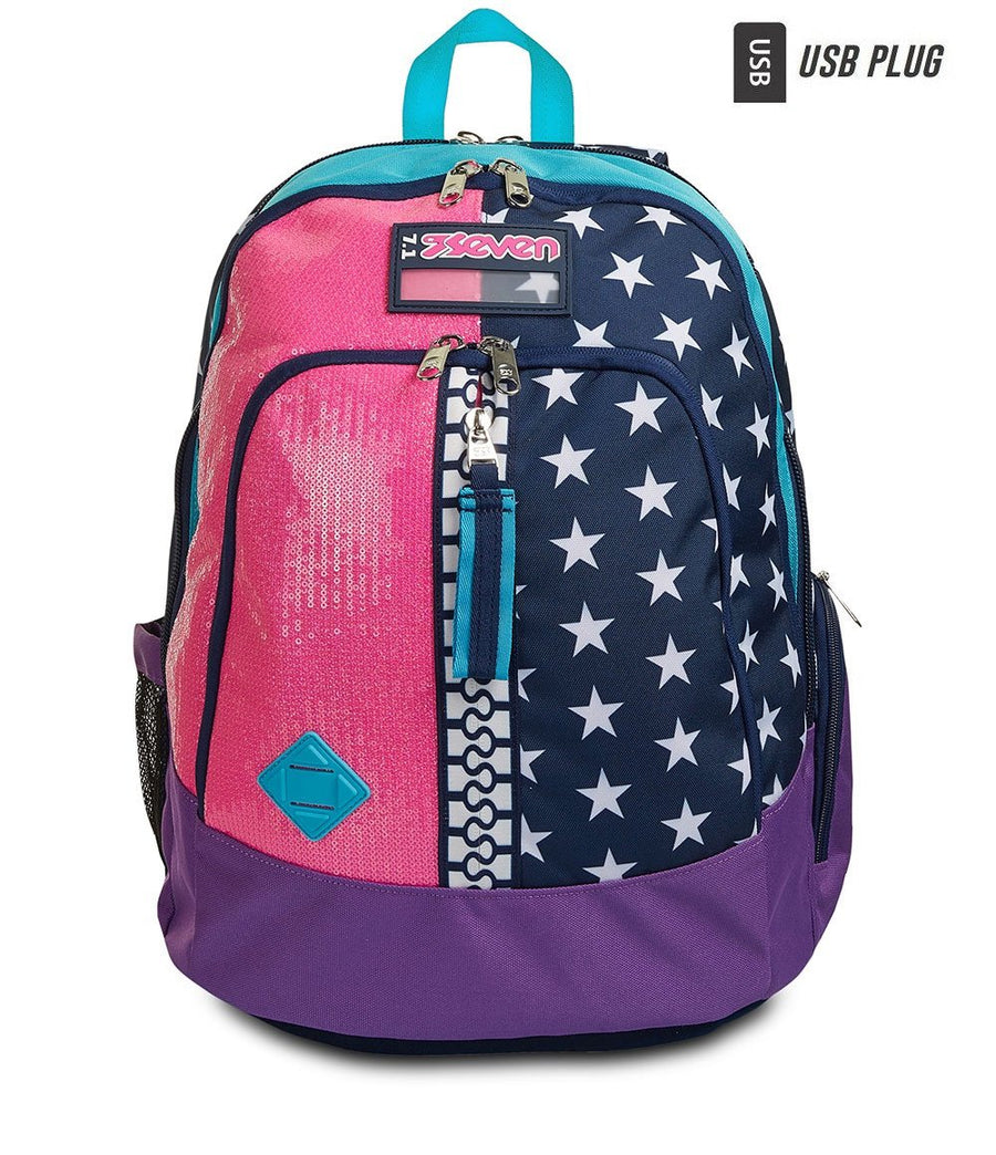 ADVANCED ZAINO SEVEN PINKING BLUE CANDY FUXIA