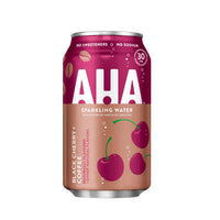 AHA SPARKLING WATER BLACK CHERRY + COFFEE