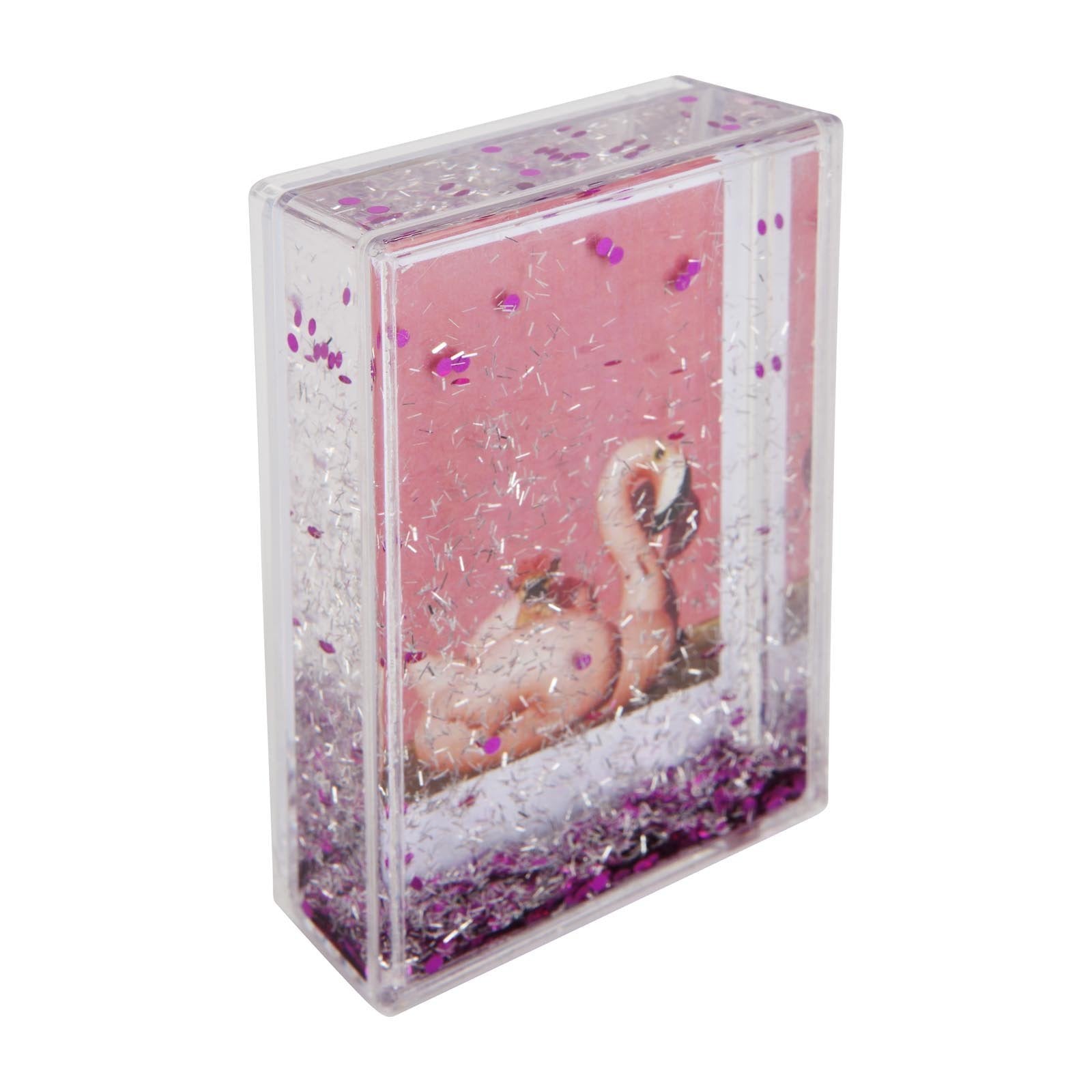 GLITTER FRAME RECTANGLE PINK
