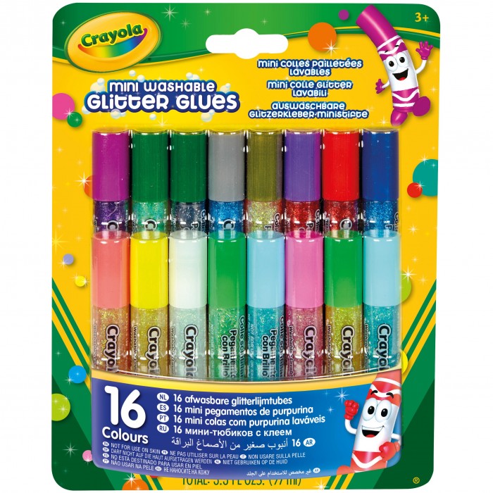 COLLE GLITTER CRAYOLA SET 16