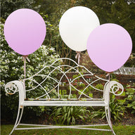 GIANT BALLOONS WHITE & PINK