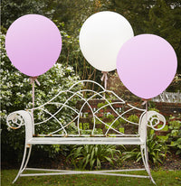 GIANT BALLOONS WHITE & PINK