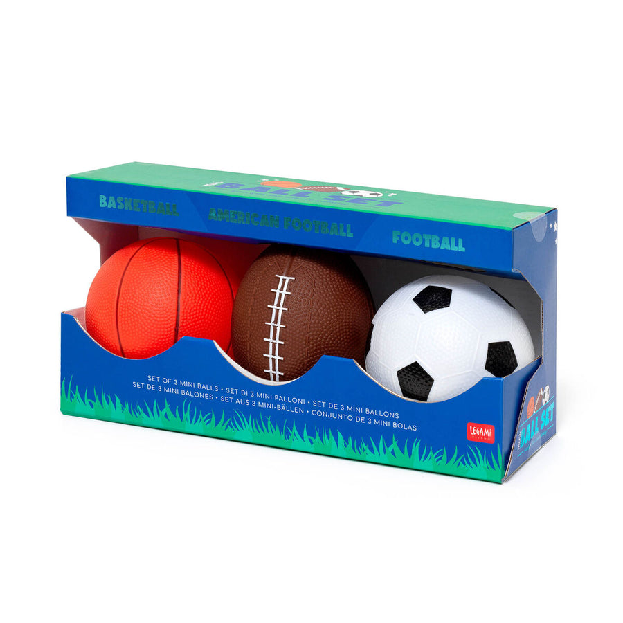 set di 3 mini palloni