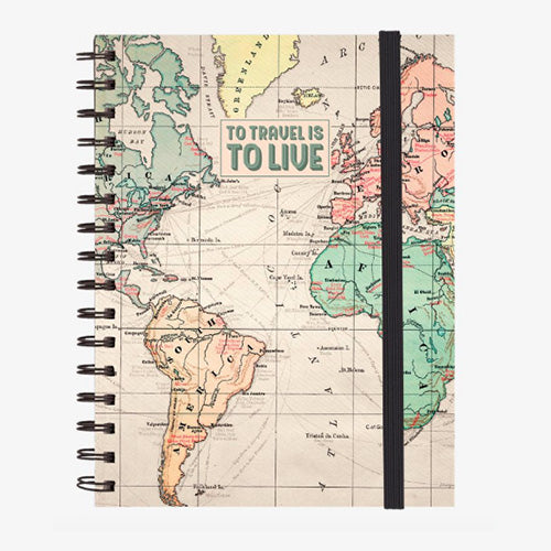 NOTEBOOK WITH SPIRAL A5 TRAVEL
