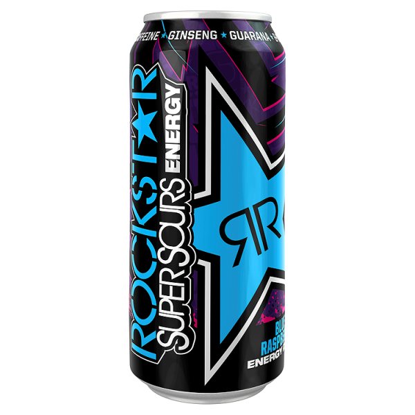 ROCKSTAR SOUR BLUE RASPBERRY - ENERGY DRINK