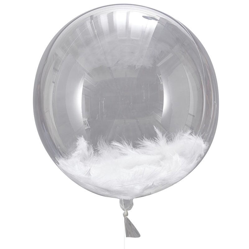 GIANT FEATHER ORB BALLOONS
