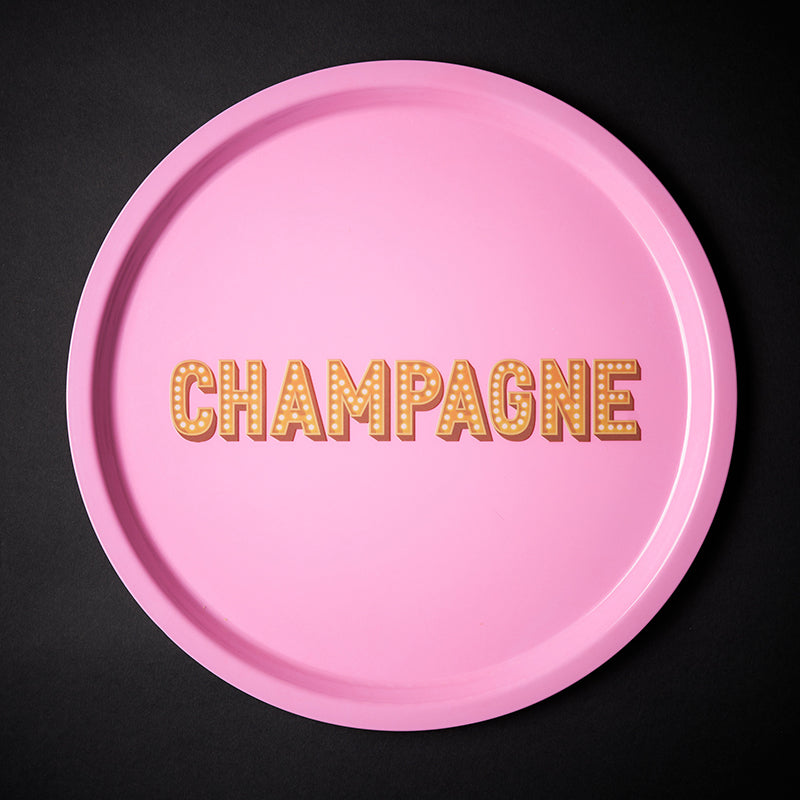 VASSOIO CHAMPAGNE TONDO