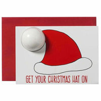 GREETING CARDS - SANTA HAT CARD