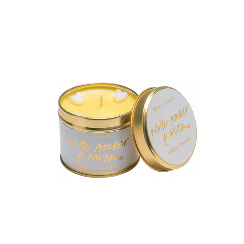 TIN CANDLE - WHITE AMBER & MUSK