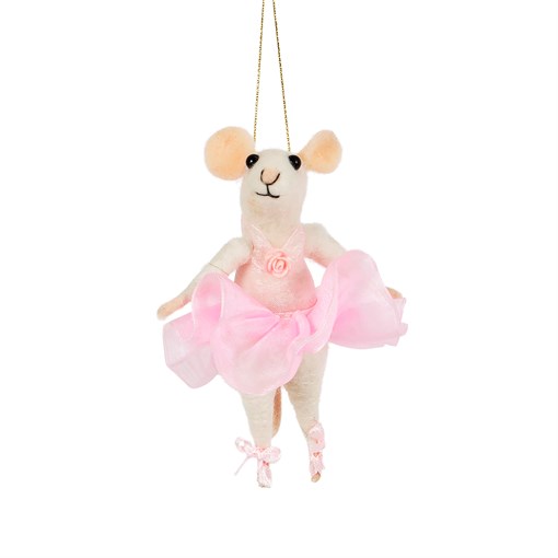 BALLERINA MOUSE FELT DECORATION