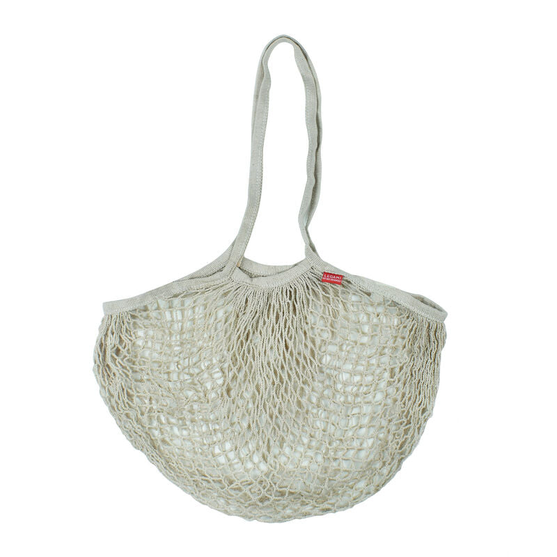BORSA A RETE IN COTONE BEIGE - LEGAMI