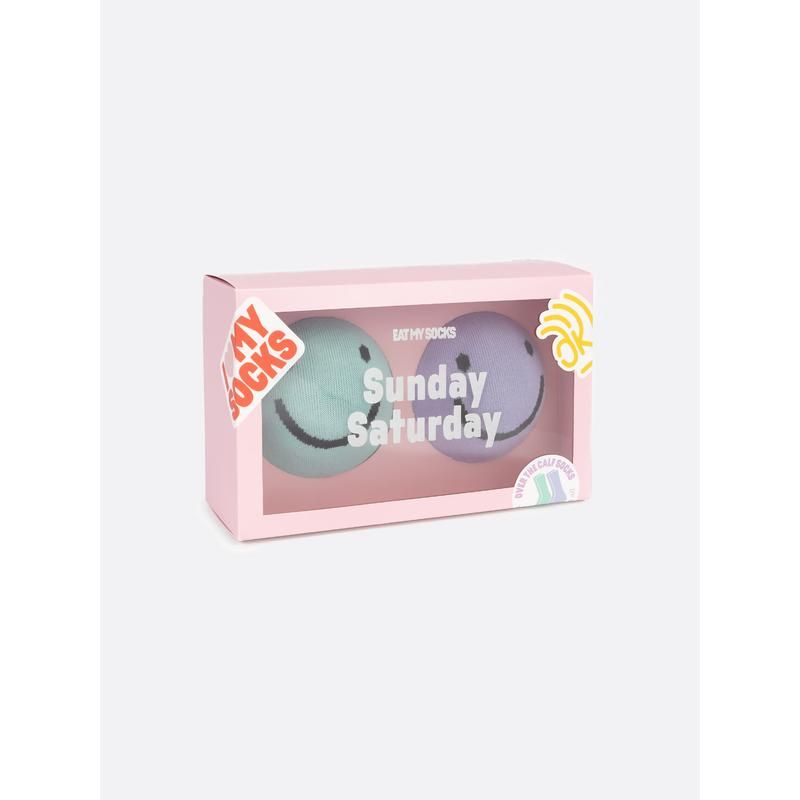 CALZE SUNDAY SATURDAY SOCKS SMILEY (2 paia)
