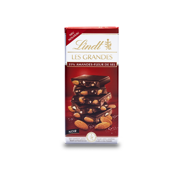 TAVOLETTA AMANDES - FLEUR DE SAL LES GRANDES LINDT 150G